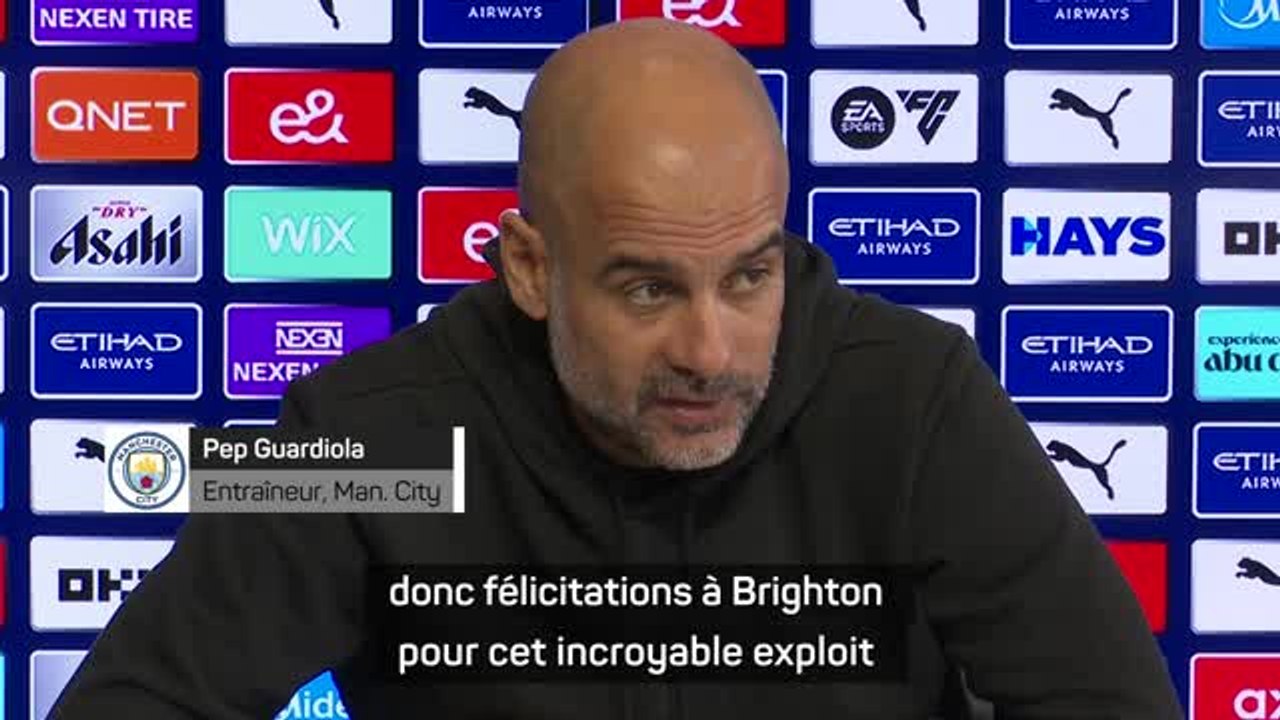 32e j. - Les compliments incroyables de Guardiola au Brighton de De Zerbi : "Comme un trois étoiles au Michelin"