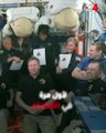 استقبل سلطان النيادي رائدي الفضاء السعوديين لدى دخولهما محطة الفضاء الدولية بالطريقة الإماراتية
