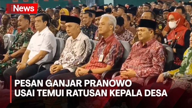 Pesan Ganjar Pranowo Usai Temui Ratusan Kepala Desa di Semarang