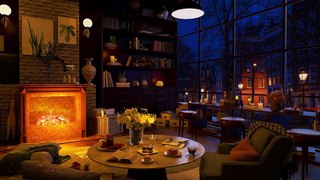 A Rainy Day in Cozy London Apartment - Relaxing Jazz Background Music for Relax, Study and Sleep