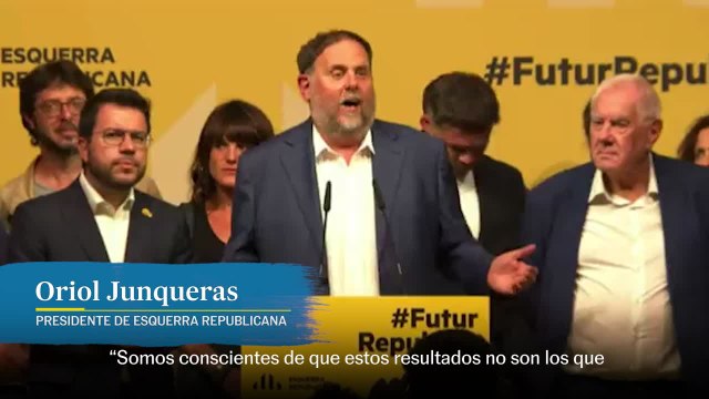 Oriol Junqueras: No son los resultados que desearíamos