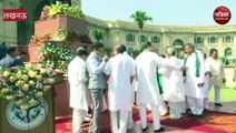 Video: CM योगी ने चौधरी चरण सिंह की प्रतिमा पर श्रद्धा सुमन अर्पित और कही ये बात