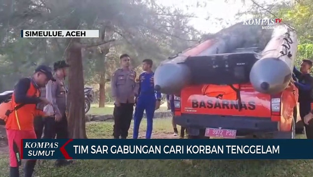 Tim SAR Gabungan Cari Korban Tenggelam di Simeulue Aceh