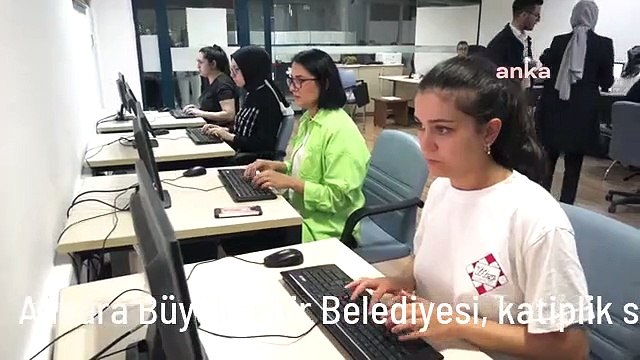 Ankara Büyükşehir Belediyesi, katiplik sınavlarına hazırlananlar için deneme sınavı düzenledi