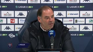 J37 Ligue 2 BKT : la réaction de Stéphane Moulin après SMCaen 2-2 AS Saint-Étienne