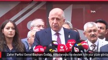 Zafer Partisi Genel Başkanı Özdağ, Kılıçdaroğlu'na destek için yüz yüze görüşmeler yapılması gerektiğini söyledi