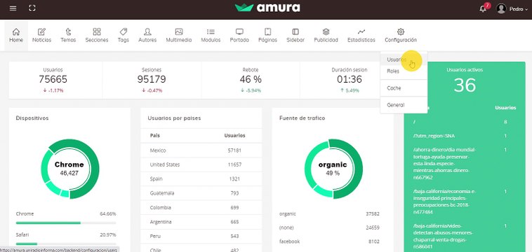 Nuevo sistema de usuarios y roles en Amura CMS - Vídeo Dailymotion