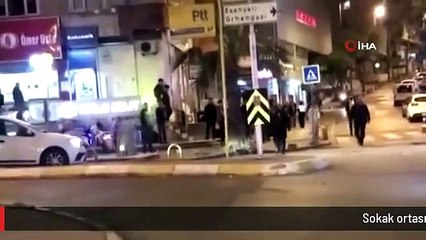 Sokak ortasında 5 kişi bir kişiye böyle saldırdı