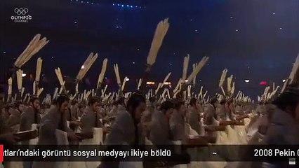 2008 Pekin Olimpiyatları'ndaki görüntü sosyal medyayı ikiye böldü