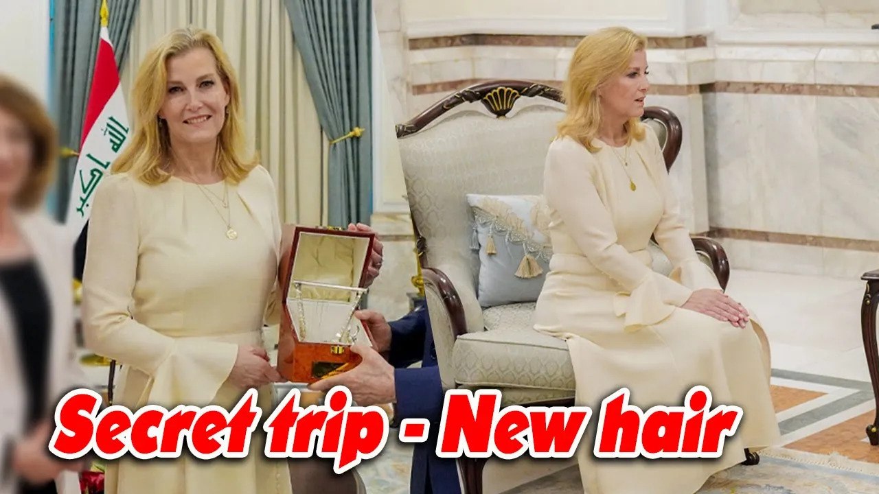 The Duchess of Edinburgh makes a secret trip to Iraq with a new hair color