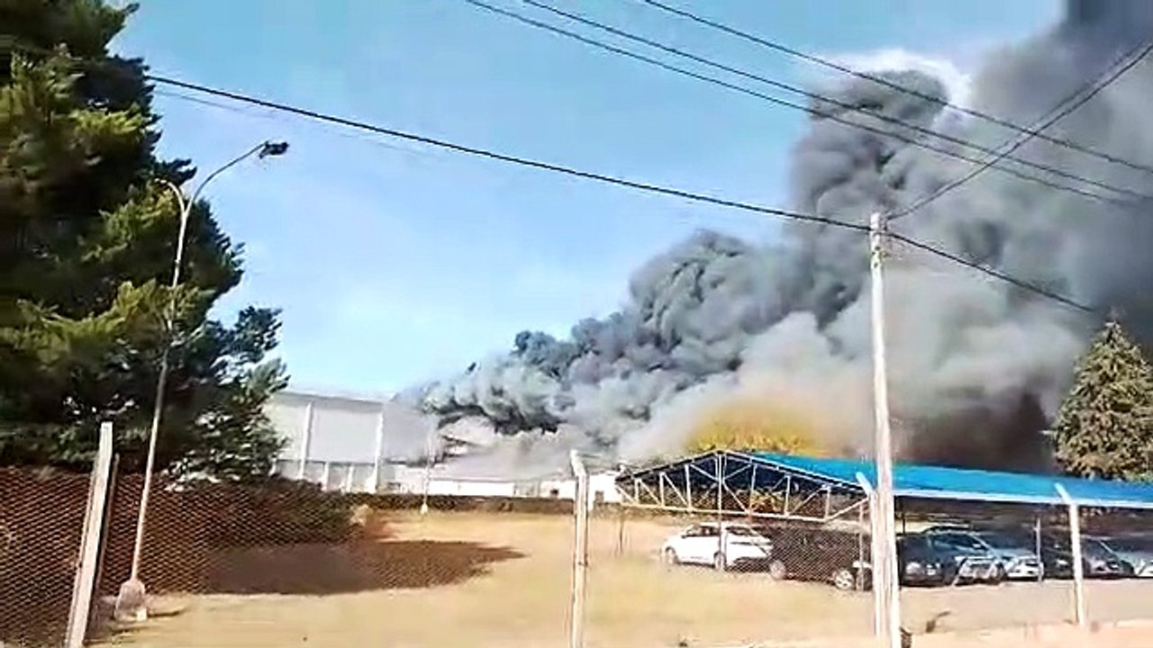 Incendio fábrica San Rafael
