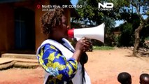 Campaña de vacunación contra la poliomielitis y el sarampión en República Democrática del Congo