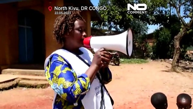 Вакцинация детей в Конго