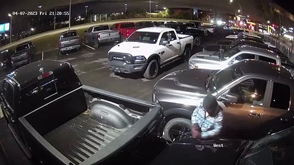 Mulher risca mais de 400 carros em dois stands automóvel do Canadá