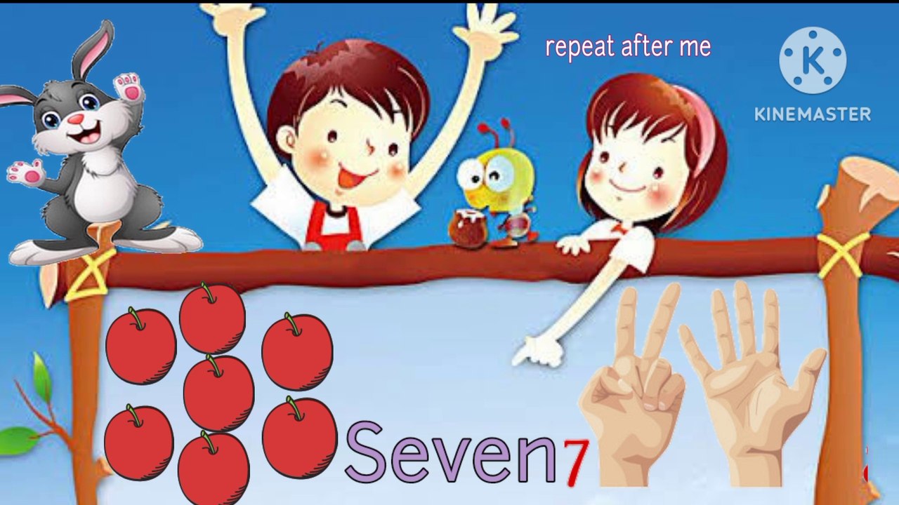 Learn English and count numbers from 1 to 10