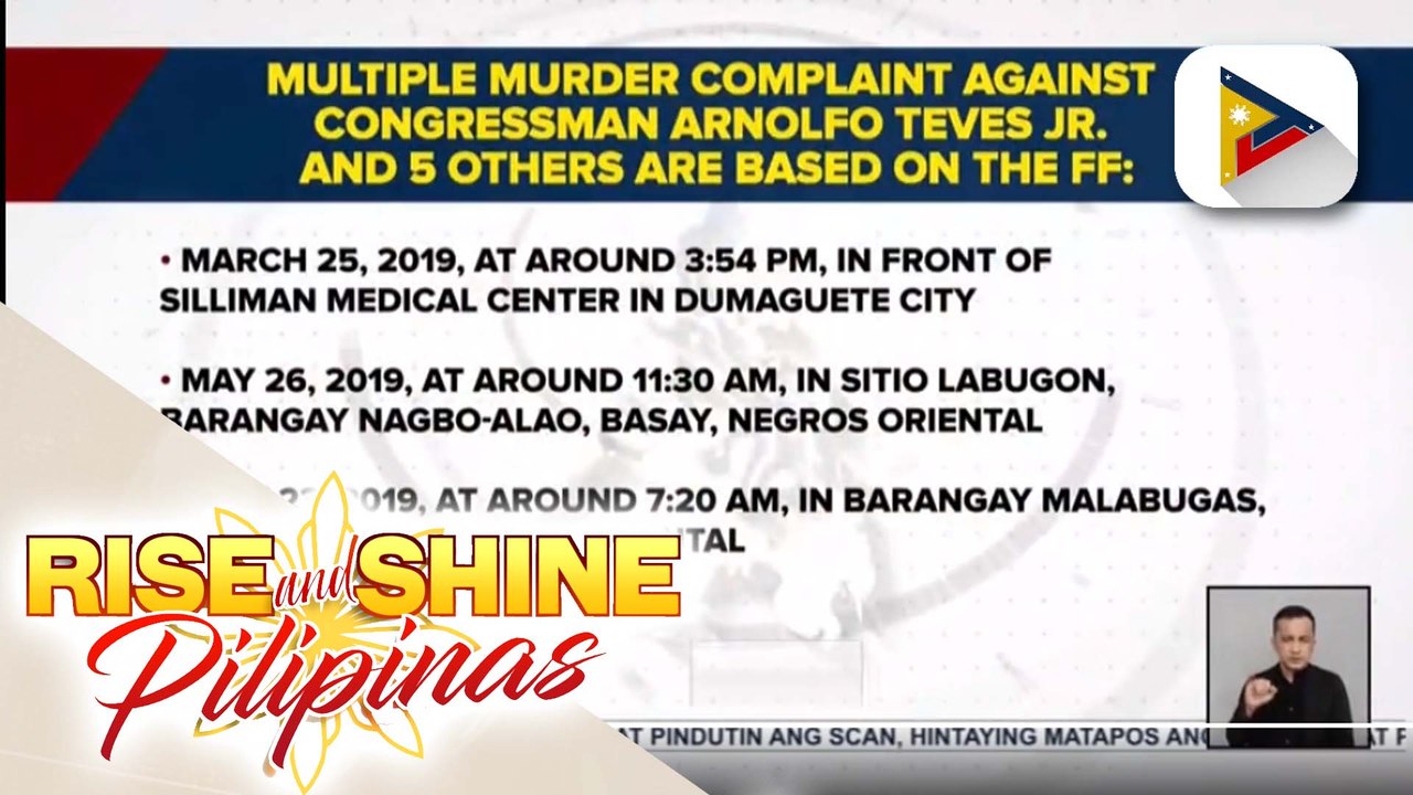 Kampo ni suspended Teves Jr., ipinababasura ang reklamong multiple murder complaint laban sa mambabatas