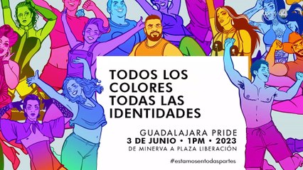 Con el lema, 'Todos los colores, todas las identidades' buscan romper récord durante la Marcha Guadalajara Pride 2023