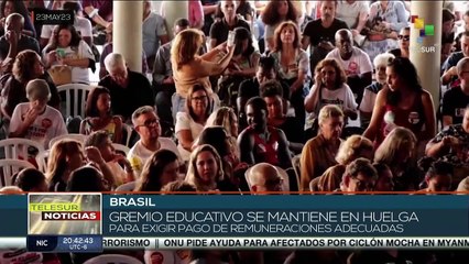 Brasil: Gremio educativo prosigue huelga para exigir pago de remuneraciones adecuadas