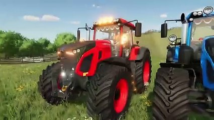 Farming Simulator 22 076 - COLORED FENDT TRACTORS DEATH RUN