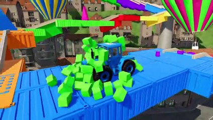 Farming Simulator 22  016 - COLORED MERCEDES BENZ TRACTORS DEATH CLIMB PARKOUR