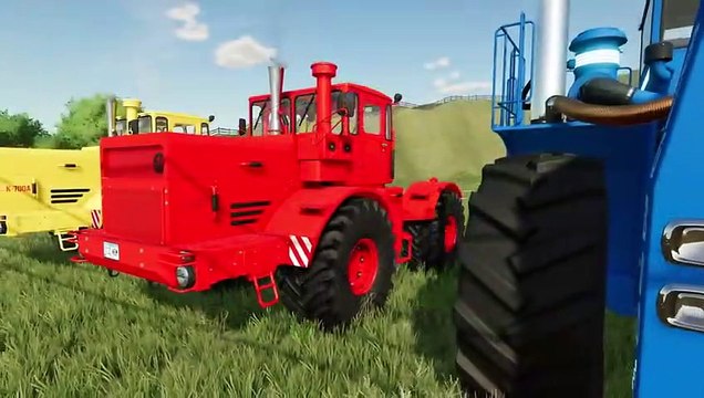 Farming Simulator 22 086 - COLORED BIG BUD vs KIROVETS TRACTORS DEATH RUN