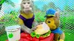 Baby Monkey KiKi goes to buy fast food at supermarket and eat yummy with puppy _ KUDO ANIMAL KIKI