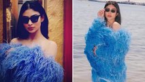 Cannes 2023 : Mouni Roy Blue Feather Look में लूटी महफिल । Watch Video । Boldsky
