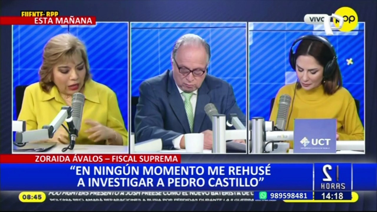 Zoraida Ávalos: "En ningún momento me rehusé a investigar a Pedro Castillo"