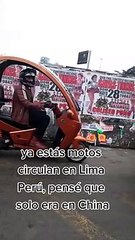 "¿Bulma eres tú?": Captan una moto 'futurista' por las calles de Lima.