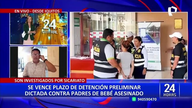 Fiscalía solicita 18 meses de prisión preventiva contra padres de bebé asesinado en Iquitos