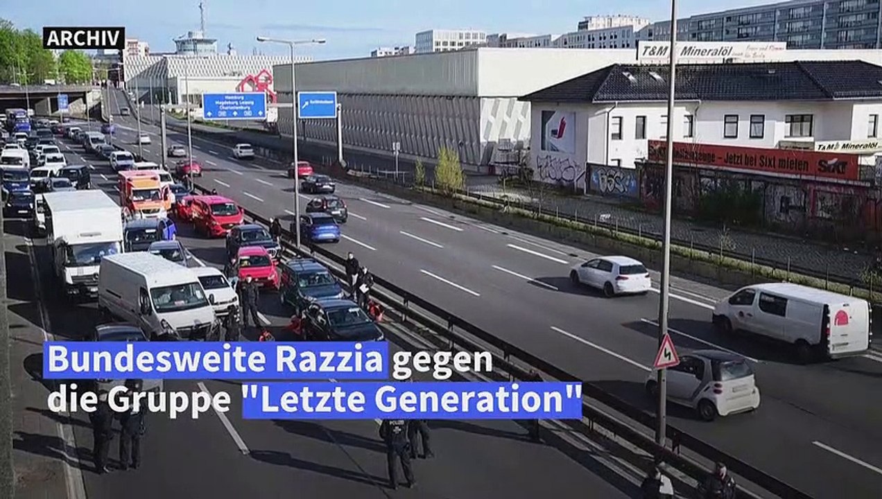 Bundesweite Razzia gegen Letzte Generation