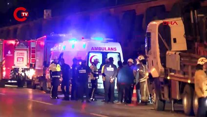 Maltepe'de alkollü sürücü yol bakım ekibinin arasına daldı: 4 ölü 1 yaralı