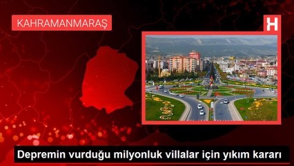 Depremin vurduğu milyonluk villalar için yıkım kararı