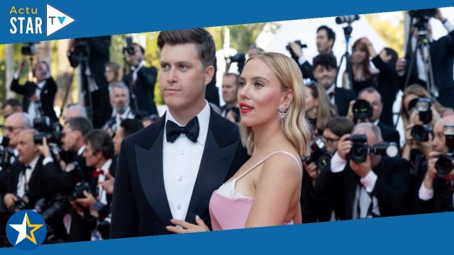 Cannes 2023 : Scarlett Johansson envoûtante au bras de son mari Colin Jost face à l'élégant Adrien B