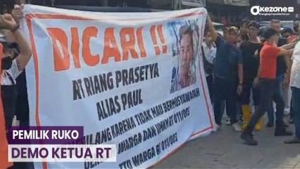 Bangunan Dibongkar, Pemilik Ruko dan Karyawan di Pluit Demo Ketua RT