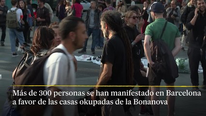 Unas 300 personas se concentran en Barcelona a favor de la Ruïna y el Kubo