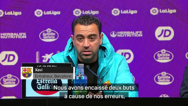 Xavi après la défaite : Nous devons dire stop