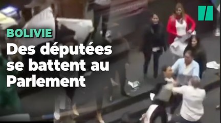 Au Parlement bolivien, ces députées en viennent aux mains
