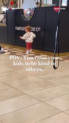 Toddler Makes Mom Proud With Kindness || Heartsome