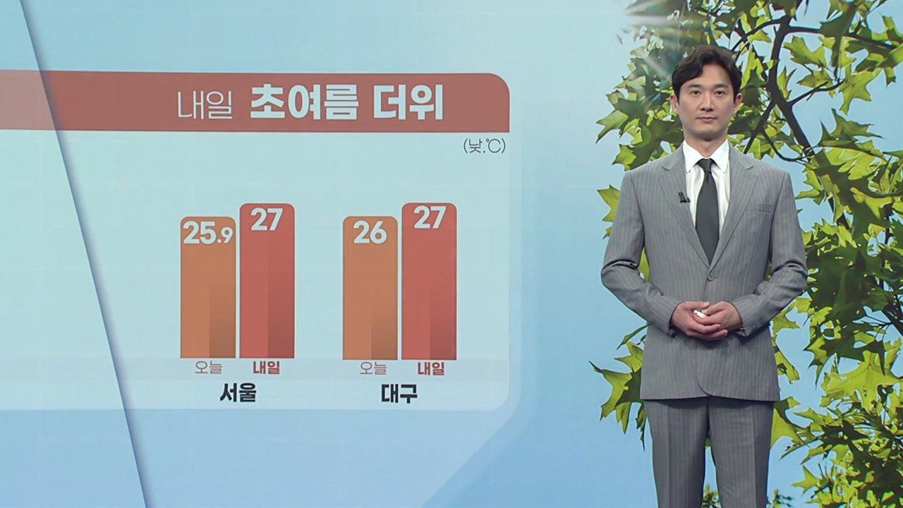 [날씨] 내일도 초여름 더위...서울 낮 기온 27도 / YTN