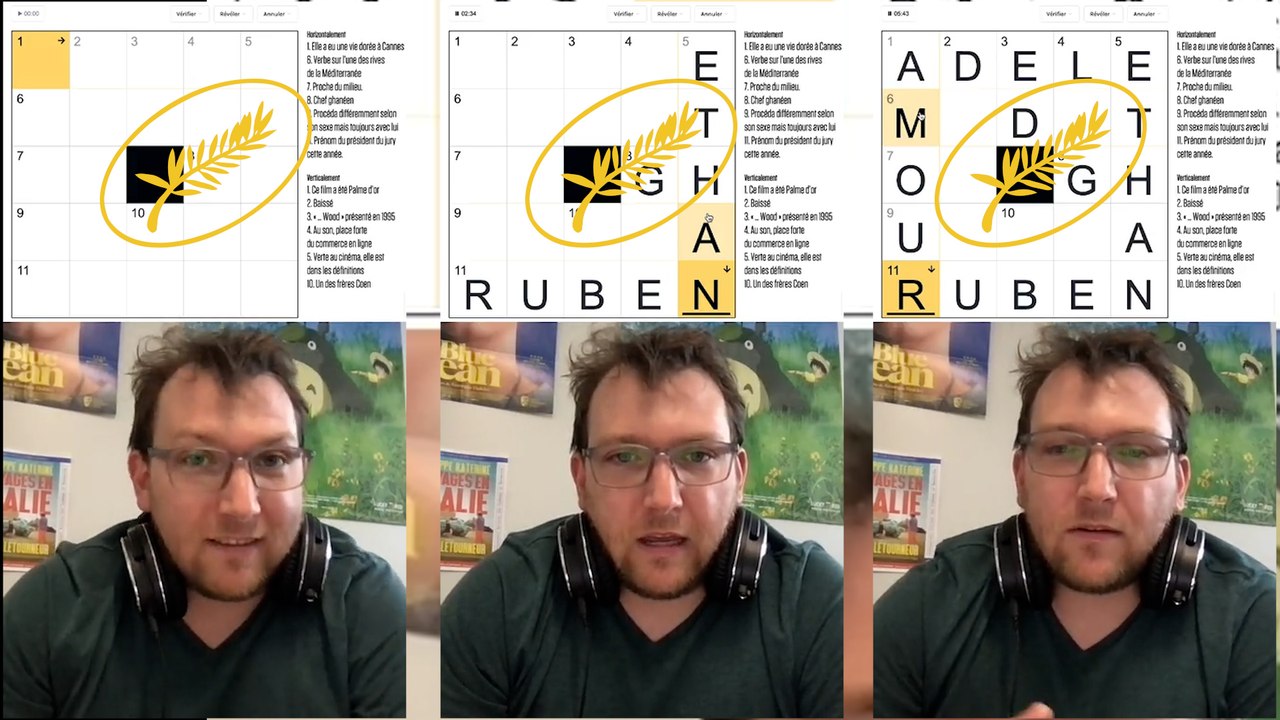 Le Festival de Cannes est dans nos mots croisés