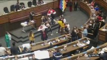 Bolivian lawmakers brawl in parliament