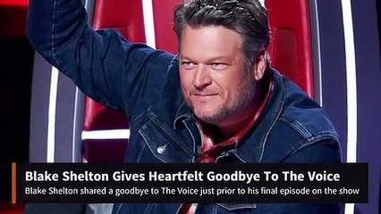 Blake Shelton's Heartfelt Final Episode Goodbye on The Voice