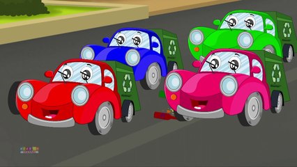 Five Little Garbage Trucks, Sing Along Song For Kids