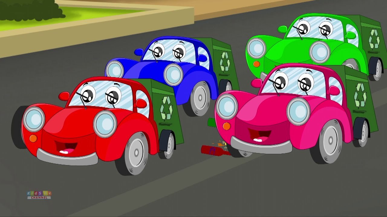 Five Little Garbage Trucks, Sing Along Song For Kids