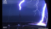 Amazing High Speed Camera Footage Captured Lightning Strikes At NASA Launch Complex 39B