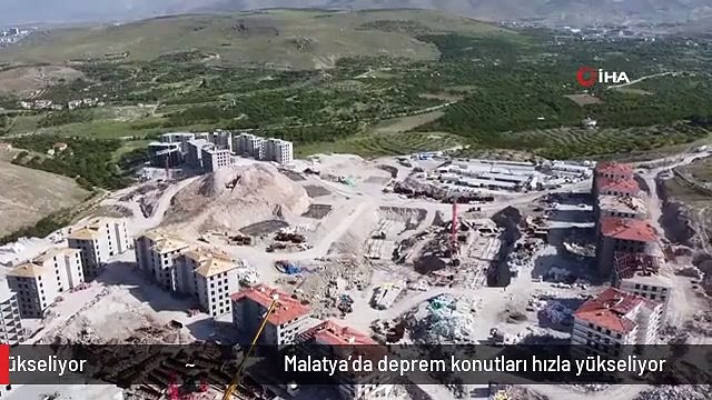 Malatya'da deprem konutları hızla yükseliyor