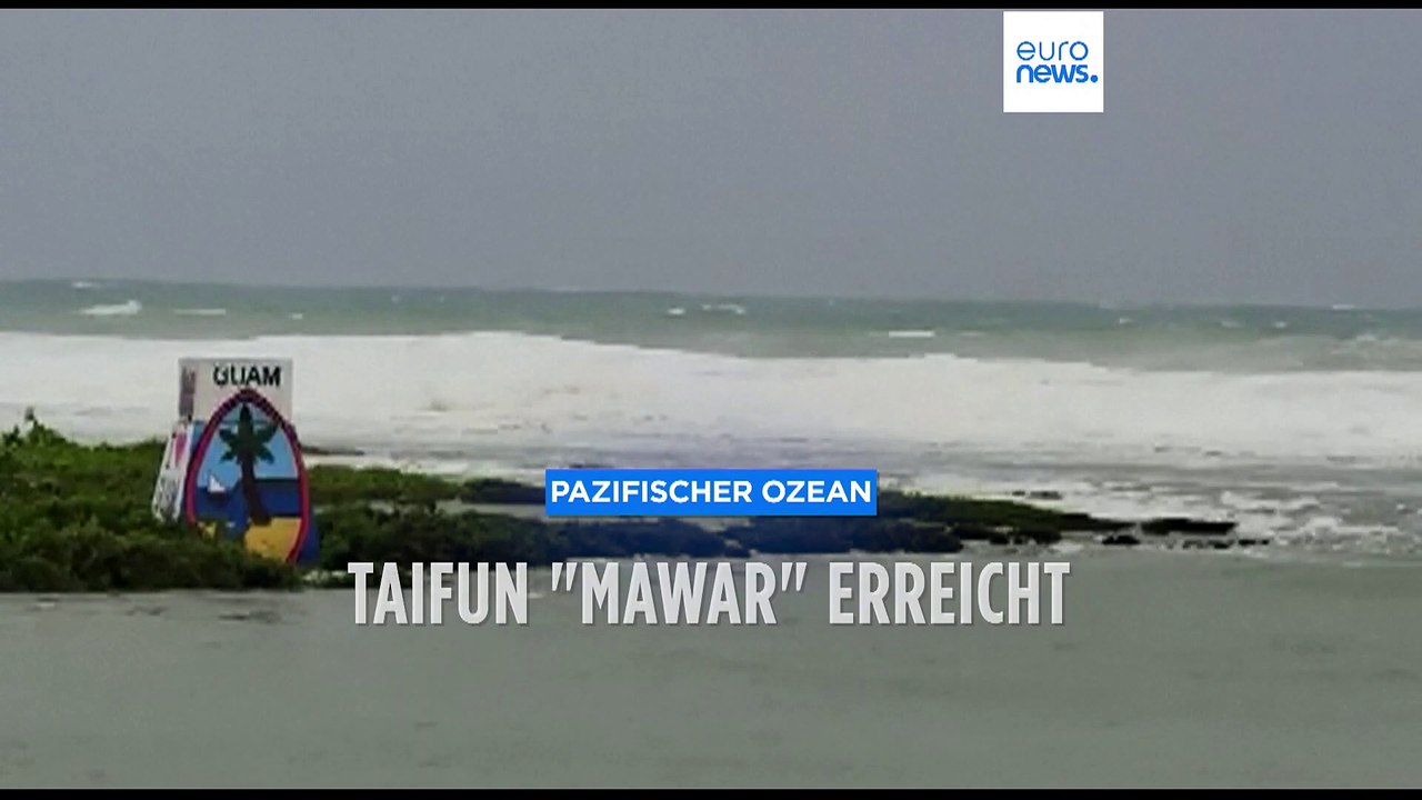 Super-Taifun 'Mawar' erreicht Pazifik-Insel Guam