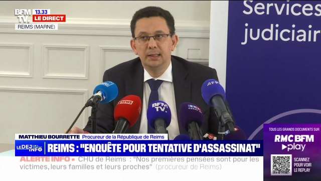 Infirmière tuée au CHU de Reims: le suspect a été placé en garde à vue pour des faits de tentative d'assassinat , indique le procureur