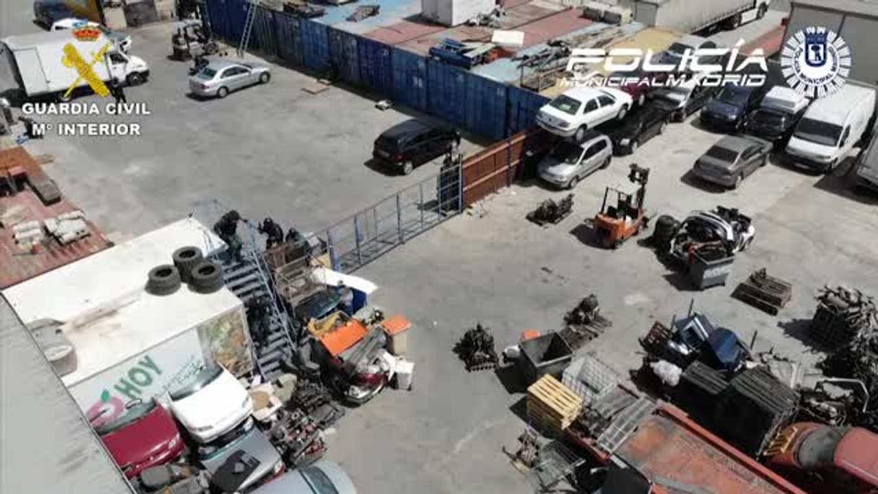 Desarticulada en Madrid una organización que se dedicaba al robo y despiece de coches y motos